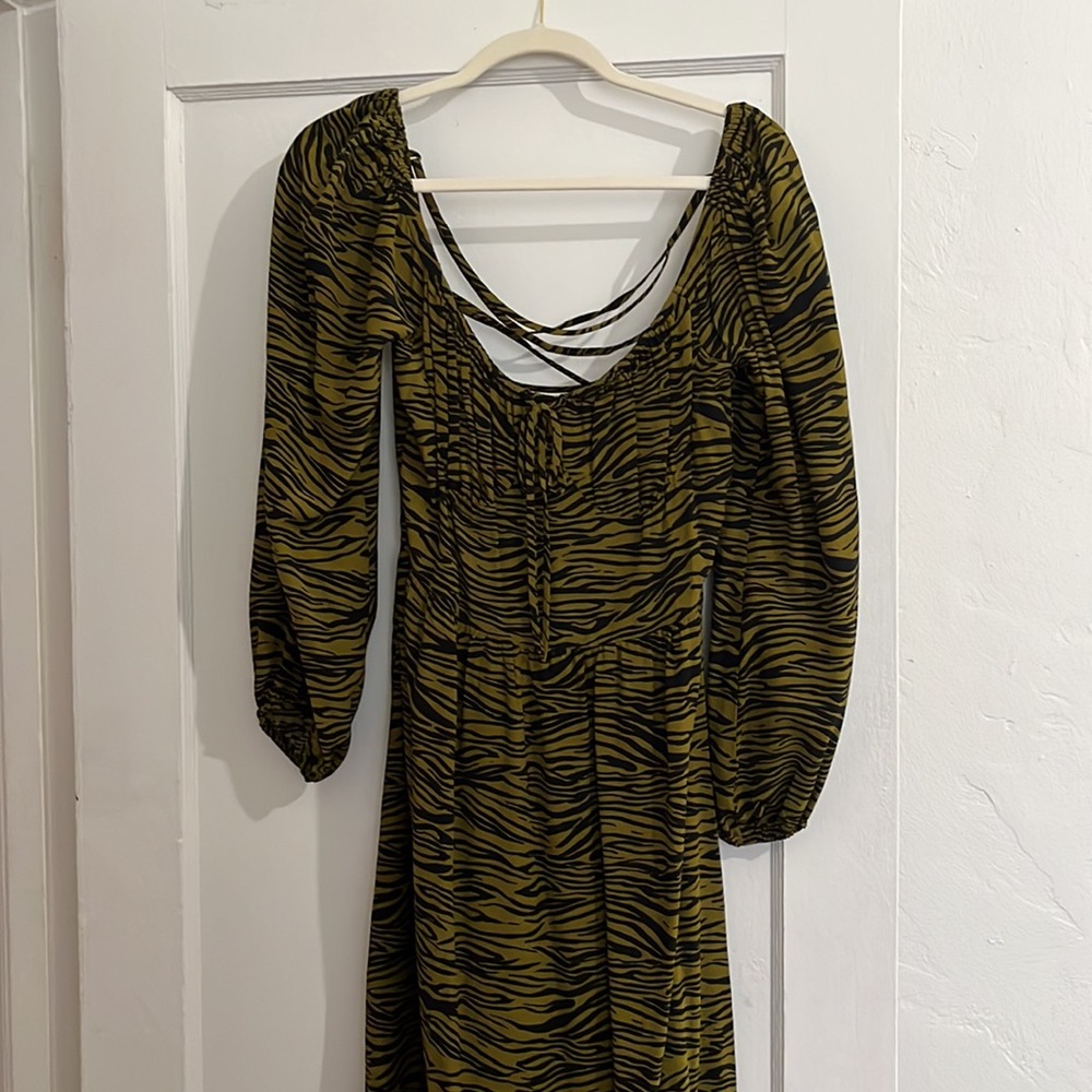 WHIMSY + ROW ZEBRA DRESS - Picture 3 of 6